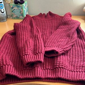 Salvatore Ferragamo turtle neck chunky cable knit sweater